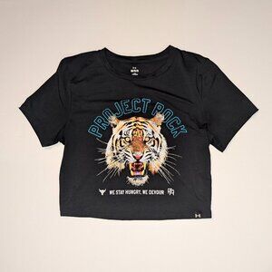 Under Armour Project Rock Tiger Graphic Cropped Tee